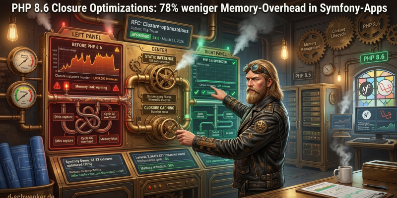 PHP 8.6: 78% weniger Memory-Overhead durch Closure-Optimierung