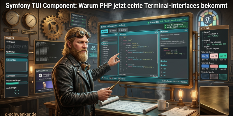 Symfony TUI: PHP bekommt echte Terminal-UIs