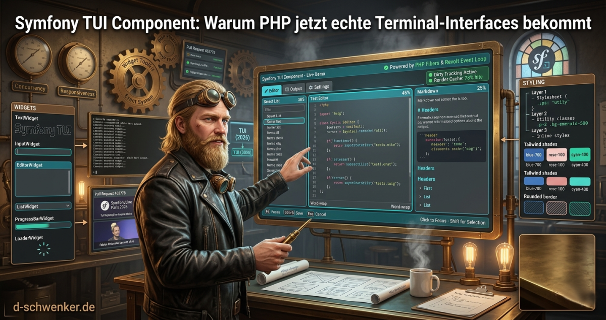 Symfony TUI: PHP bekommt echte Terminal-UIs