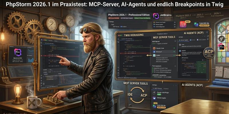 PhpStorm 2026.1: Twig Breakpoints & AI-Power