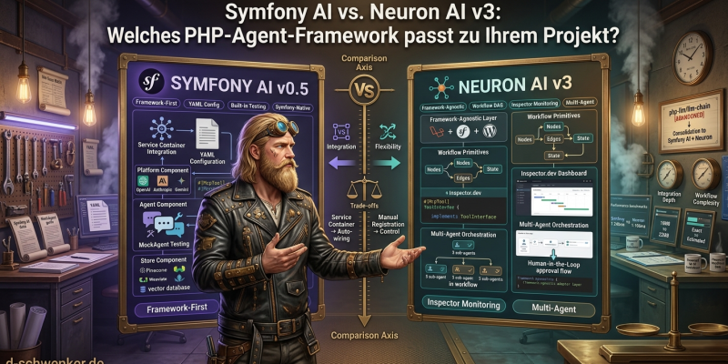 Symfony AI 0.6 vs. Neuron AI 3.3