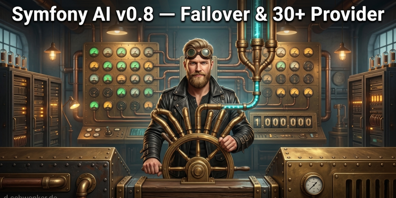 Symfony AI v0.8: Failover & 30+ Provider für PHP-Apps