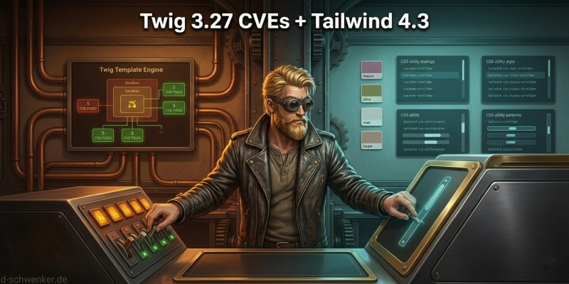 Twig 3.27: 5 Sandbox-CVEs, Strict Mode und Tailwind 4.3